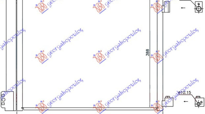 Radiator Ac/ 1 2dig-1 5i16v (51x38)(Hr12ddr - Nissan Micra (K13) 2010 , 92101-1hc1a