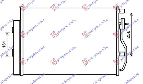 Radiator Ac/ 1 2i-1 4i-1 6 16v (56 5x39 5) - Chevrolet Aveo Sdn-H/B 2012 , 96943762