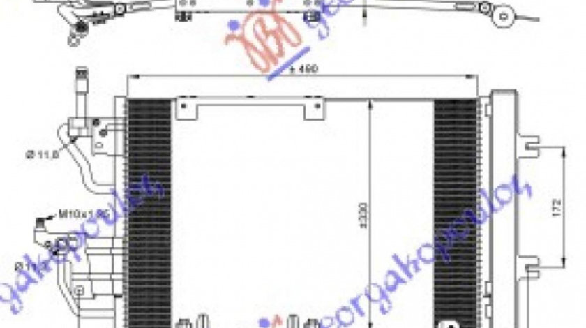 Radiator Ac/ 1 3-1 7-1 9 Cdti-2 0 Opc(49 5x3) - Opel Zafira 2005 , 1850111