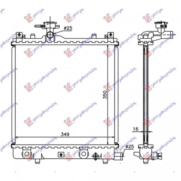 Radiator Ac/ 1 3 16v - Suzuki Jimny 1998 , 95311-81a00