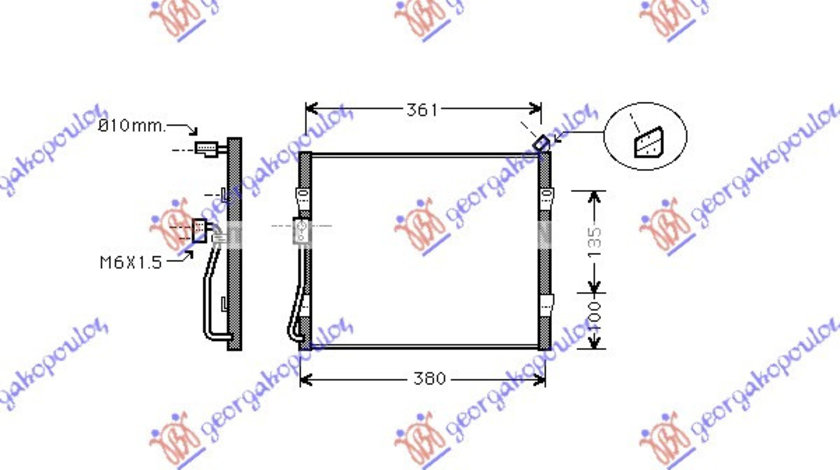 Radiator Ac/ 1 4-1 6-1 8 (33x33x2 5) - Rover 214/414 1993 , Jrb100190