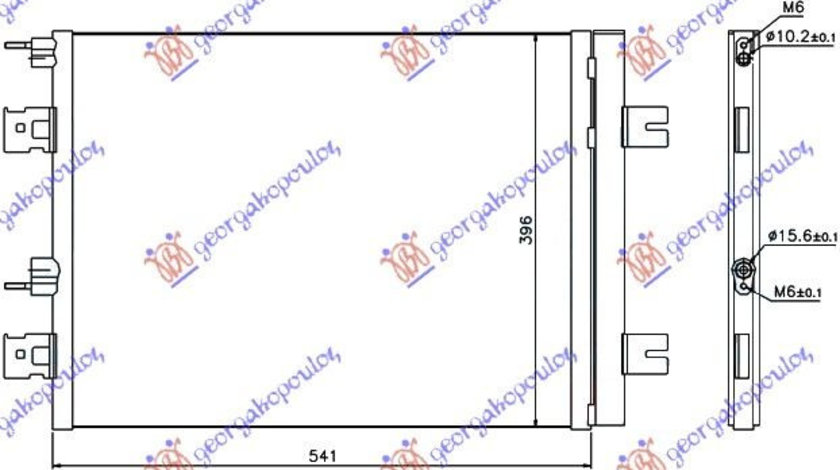 Radiator Ac/ 1 4-1 6 Benz- 1 5 Dci (51x40) - Dacia Duster 2010 , 8200741257