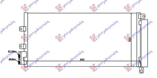 Radiator Ac/ 1 4i Turbo 1 3-1 6jtd (63x30) - Fiat Linea 2007 , 59116447