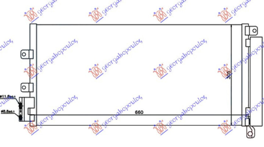 Radiator Ac/ 1 4i Turbo 1 3-1 6jtd (63x30) - Fiat Linea 2007 , 59116447