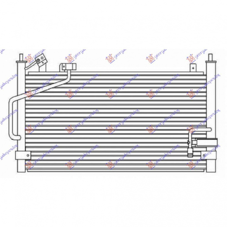 Radiator Ac/ 1 5-1 8i16v (58x30 8) - Mazda 323 H/B 1995 , B01b-61-480
