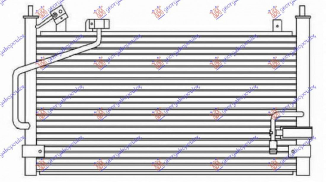 Radiator Ac/ 1 5-1 8i16v (58x30 8) - Mazda 323 H/B 1995 , B01b-61-480