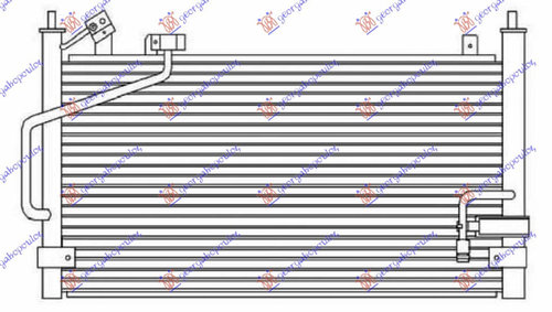 Radiator Ac/ 1 5-1 8i16v (58x30 8) - Mazda 323 Sdn 1995 , B01b-61-480
