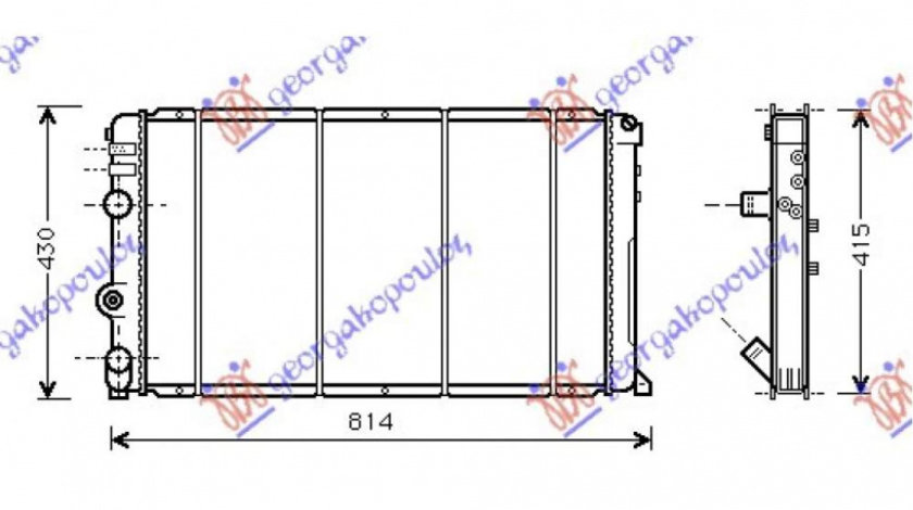 Radiator Ac/ 1 5 Dci (49x37 6x1 6) - Nissan Note 2006 , 92100-Ay601