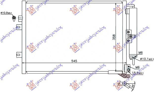 Radiator Ac/ 1 5 Dci (51x38) - Renault Clio 2006 , 8200688392