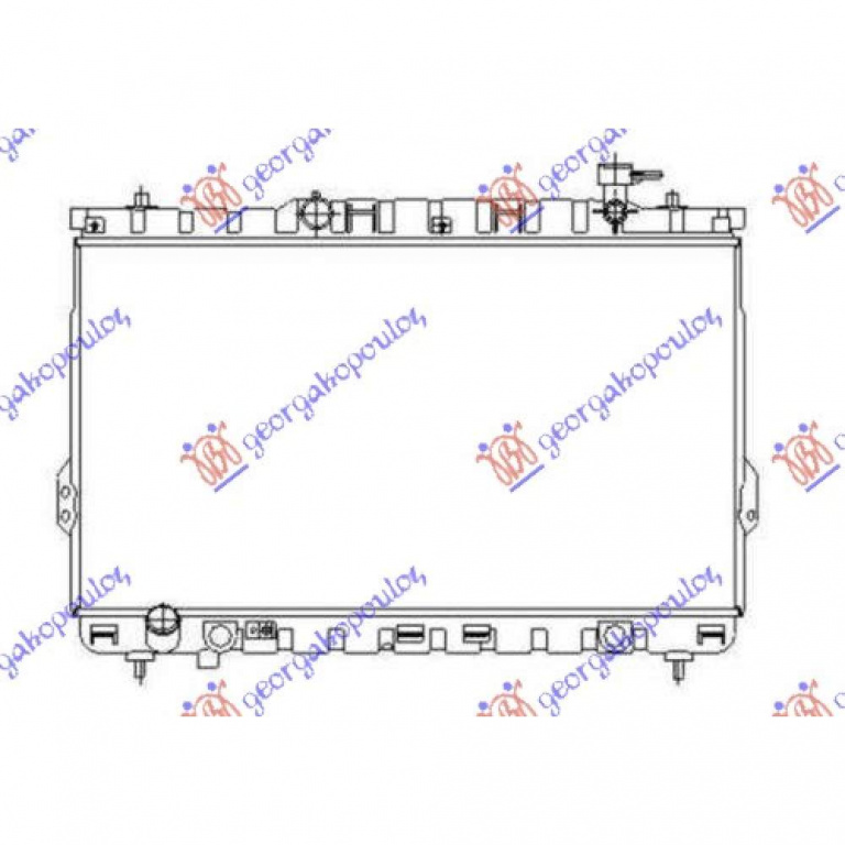 Radiator Ac/ 1 6-1 8 16v (59 3x35) - Hyundai Matrix 2008 , 97606-17000