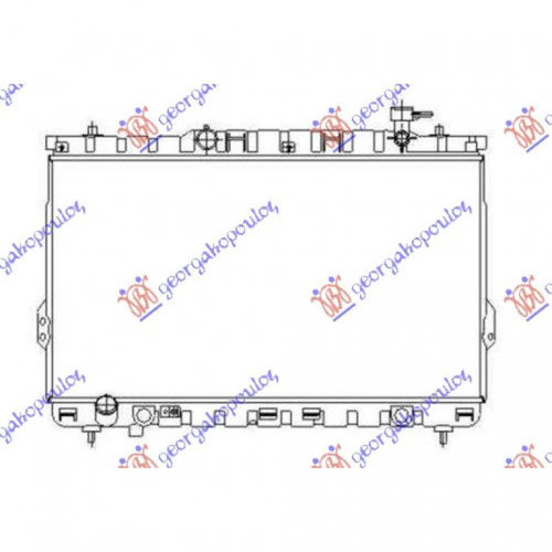 Radiator Ac/ 1 6-1 8 16v (59 3x35) - Hyundai Matrix 2008 , 97606-17000