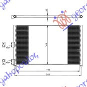 Radiator Ac/ 1 6-1 9 Jtd (50x31) - Fiat Punto 2003 , 51708909