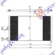 Radiator Ac/ 1 6-1 9 Jtd (50x31) - Fiat Punto 2003 , 51708909