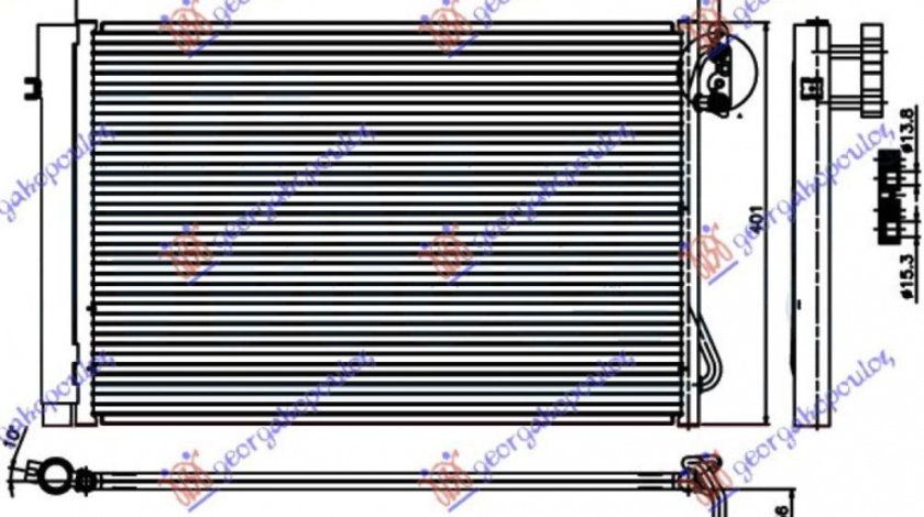 Radiator Ac/ 1 6-2 0-2 5 3 0 Petr(58 7x40) - Bmw X1 (E84)2009 2010 , 64536930038