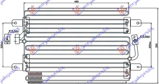 Radiator Ac/ 1 6 Benzina (48x35x25) - Fiat Palio 1999 , 46459888