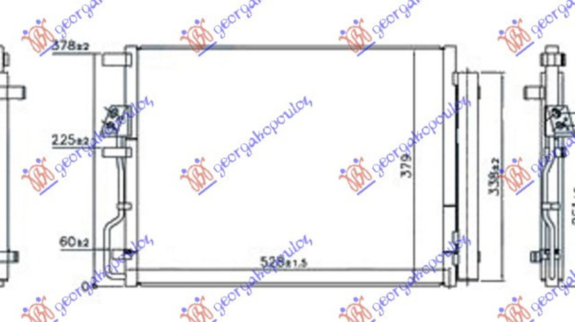 Radiator Ac/ 1 6 Gdi Turbo Benzina - 2 0 Crdi Diesel (500x370x16) Korean - Hyundai Tucson 2012 , 97606d3010