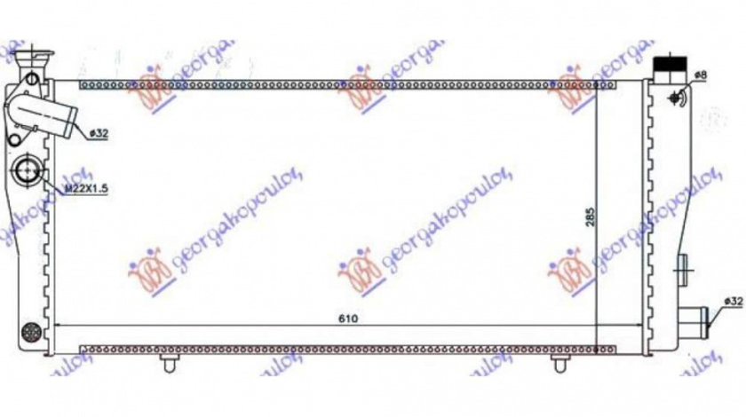 Radiator Ac/ 1 6 Thp/Vti Benzina 1 6 Hdi/Bluehdi Diesel (574x358x16) - Peugeot 508 2011 , 6455ja