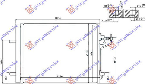Radiator Ac/ 1 6i-16v-2 0st-2 0tdci(58 5x44 - Ford Focus 2011 , 1693590