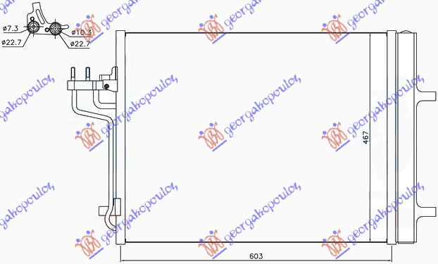 Radiator Ac/ 1 6i 16v Turbo-2 0 Tdci - Ford Kuga 2013 , 1785765