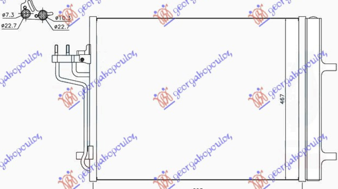 Radiator Ac/ 1 6i 16v Turbo-2 0 Tdci - Ford Kuga 2013 , 1785765