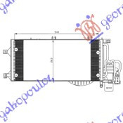 Radiator Ac/ 1 7 Cdti (54x26) -03 - Opel Corsa C2000 2001 , 1850071