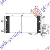 Radiator Ac/ 1 7 Cdti (54x26) -03 - Opel Corsa C2000 2001 , 1850071