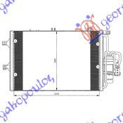 Radiator Ac/ 1 7di Dies (54x38) -03 - Opel Corsa C2000 2001 , 1850072
