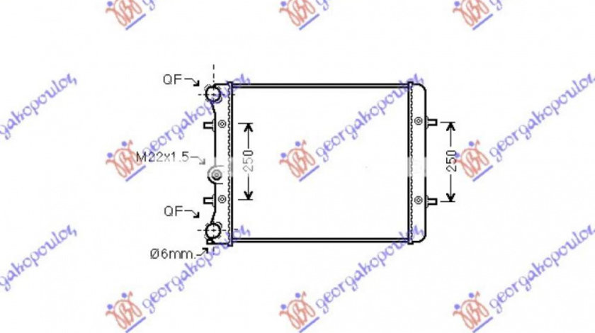 Radiator Ac/ -1 9 Tdi (54x36) - Seat Leon 1999 , 1j0820413a