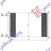 Radiator Ac/ 130 1 8i-16v-1 9d/Jtd(48 8x31) - Fiat Punto 1999 , 46524500