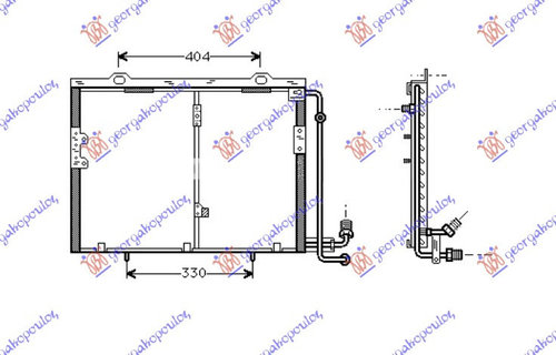 Radiator Ac/ 2 0-2 3-3 2 Petr (55 2x40 6x25 - Mercedes Clk (W208) 1997 , 2028300970