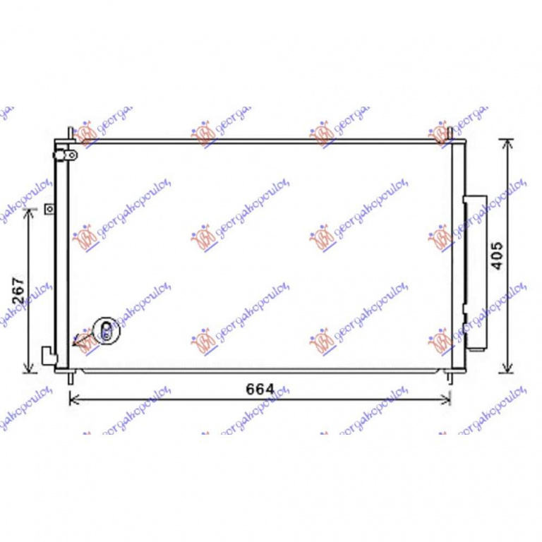 Radiator Ac/ 2 0-2 4 Benzina (663x396x16) - Honda Cr-V 2015 , 80110-Toaa01