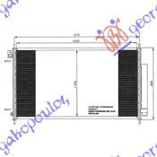 Radiator Ac/ 2 0-2 4 Petr (65 3x35 6x1 6) - Honda Accord 2003 , 80110-Sea-003