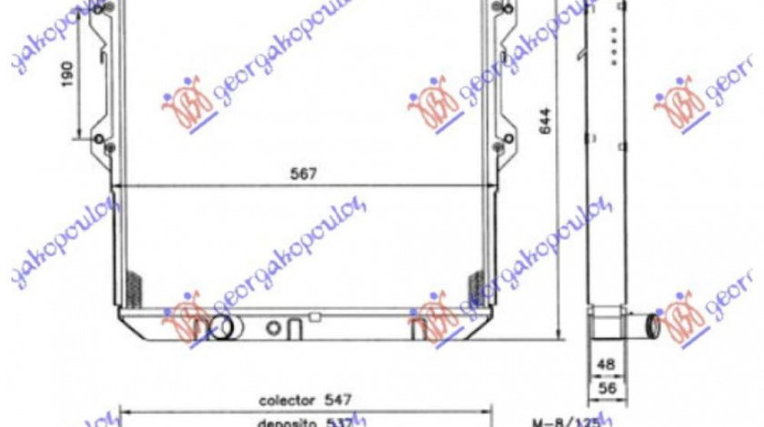 Radiator Ac/ 2 0-2 4cc Diesel (52x30) - Toyota Hilux- 2 Usi/4usi 2001 , 88460-35200