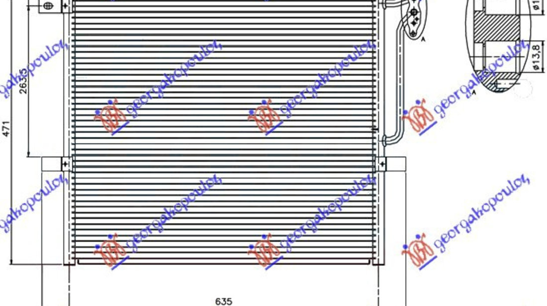 Radiator Ac/ 2 0-2 5-3 0 ???? (52 5x47 2) - Bmw X3 (E83) 2004 , 64533400400