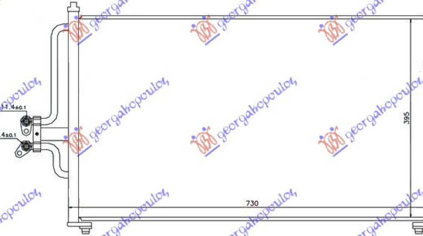 Radiator Ac/ 2 0-3 0 Benzina -04 (700x430x16) - Ford Maverick 2000 , 1l8h19710aa