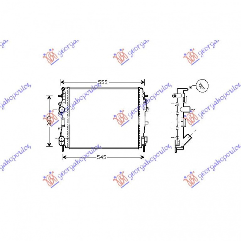 Radiator Ac/ 2 0 Dci 06-08 (54x46) - Nissan Primastar 1996 , 8200411148
