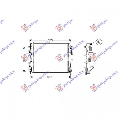 Radiator Ac/ 2 0 Dci 06-08 (54x46) - Nissan Primastar 1996 , 8200411148