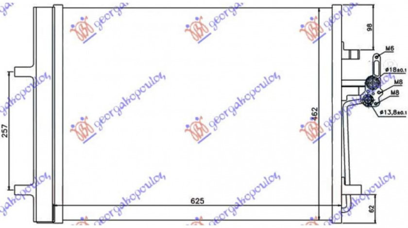 Radiator Ac/ 2 0 Turbo Benzina (585x470x16) - Land Rover Discovery Sport 2014 , 30794562