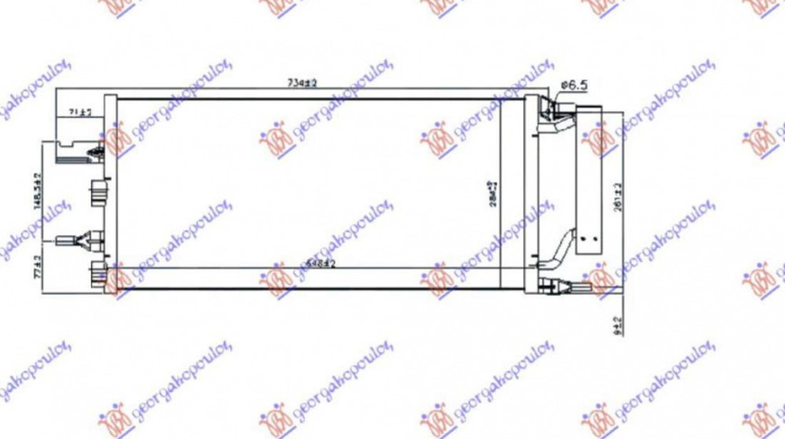 Radiator Ac/ 2 0 Turbo S Jcw Benzina (64 8x28 4x1 6) (228ps) - Mini Cooper/One (F55/F56) 2014 , 64509271206