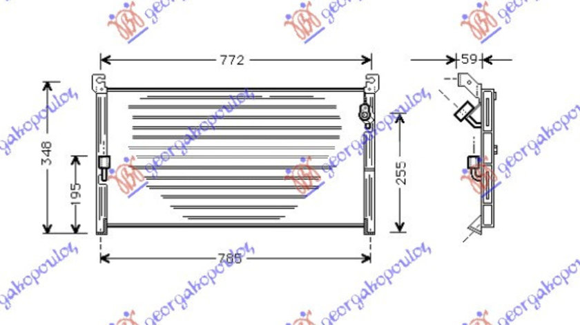 Radiator Ac/ 2 0i 16v (79x31) - Toyota Rav 4 (Xa10) 1995 , 8846042020