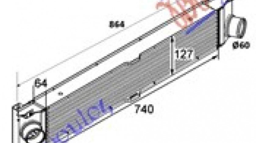 Radiator Ac/ 2 2-2 3-3 0 D Hd? (71x29 7x16) - Citroen Jumper 2014 , 6455ep