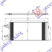 Radiator Ac/ 2 2-2 3-3 0 D Hdi (71x37x16) - Fiat Ducato 2006 , 6455eq