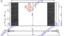 Radiator Ac/ 2 3 Diesel (79 5x35 5) - Nissan Nv 40...