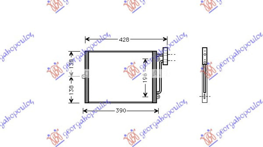 Radiator Ac/ 2 5-2 7-3 2 Petr (33x27 5x16) - Porsche Boxster (986) 1996 , 99657311100