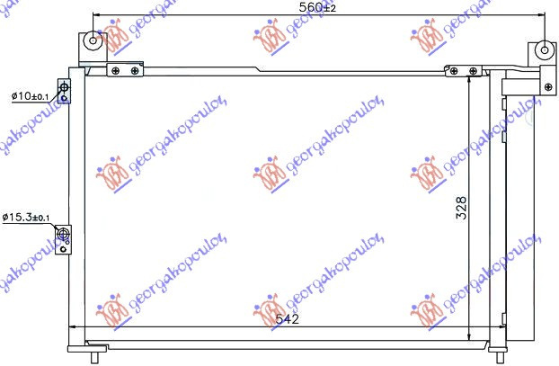 Radiator Ac/ 2 5-3 0 Tdci (54x35 2) - Ford Ranger 2006 , 1356049
