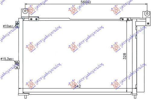 Radiator Ac/ 2 5-3 0 Tdci (54x35 2) - Ford Ranger 2006 , 1356049