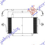 Radiator Ac/ 2 5 Died 99-01 (68 2x37 8) - Opel Movano1998 1999 , 4500908