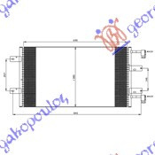 Radiator Ac/ 2 5 Dti Diesel (690x390x16) - Opel Vivaro 2002 , 8200019382