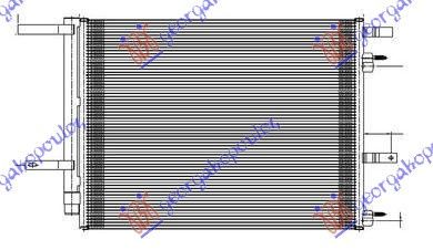 Radiator Ac/ 2 5 Pet (60x43 4x16) - Ford Mondeo 2014 , Dg9z-19712b