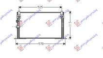 Radiator Ac/ 2 5 Td ()53 5x27 5x16) - Toyota Hilux...